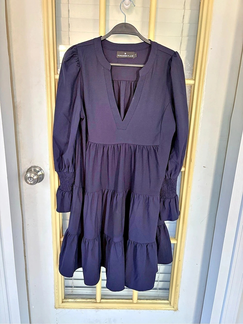Pomander Place Kenzo Dress Mini Dress in Navy Size Small